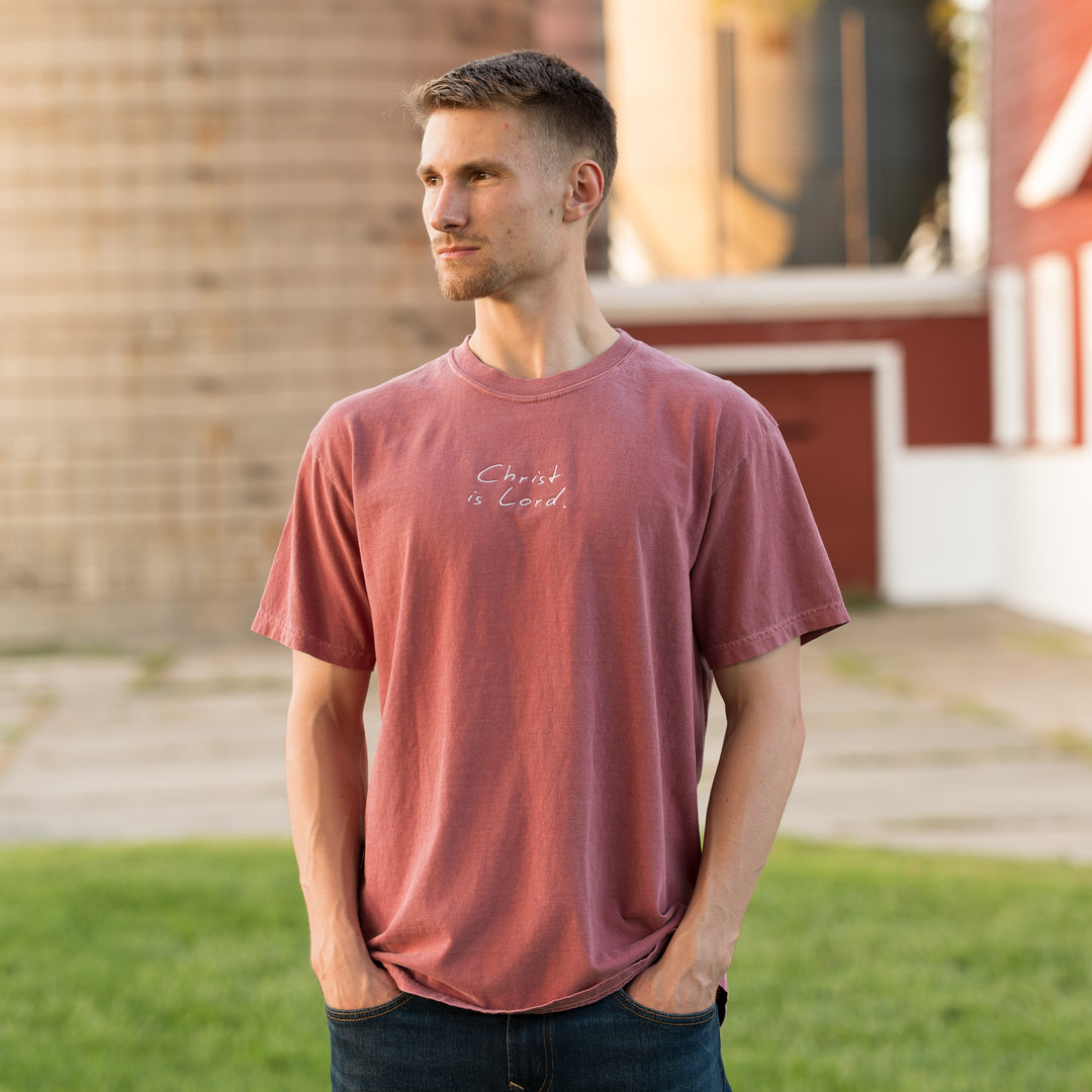 "Christ is Lord" Embroidered T-Shirt