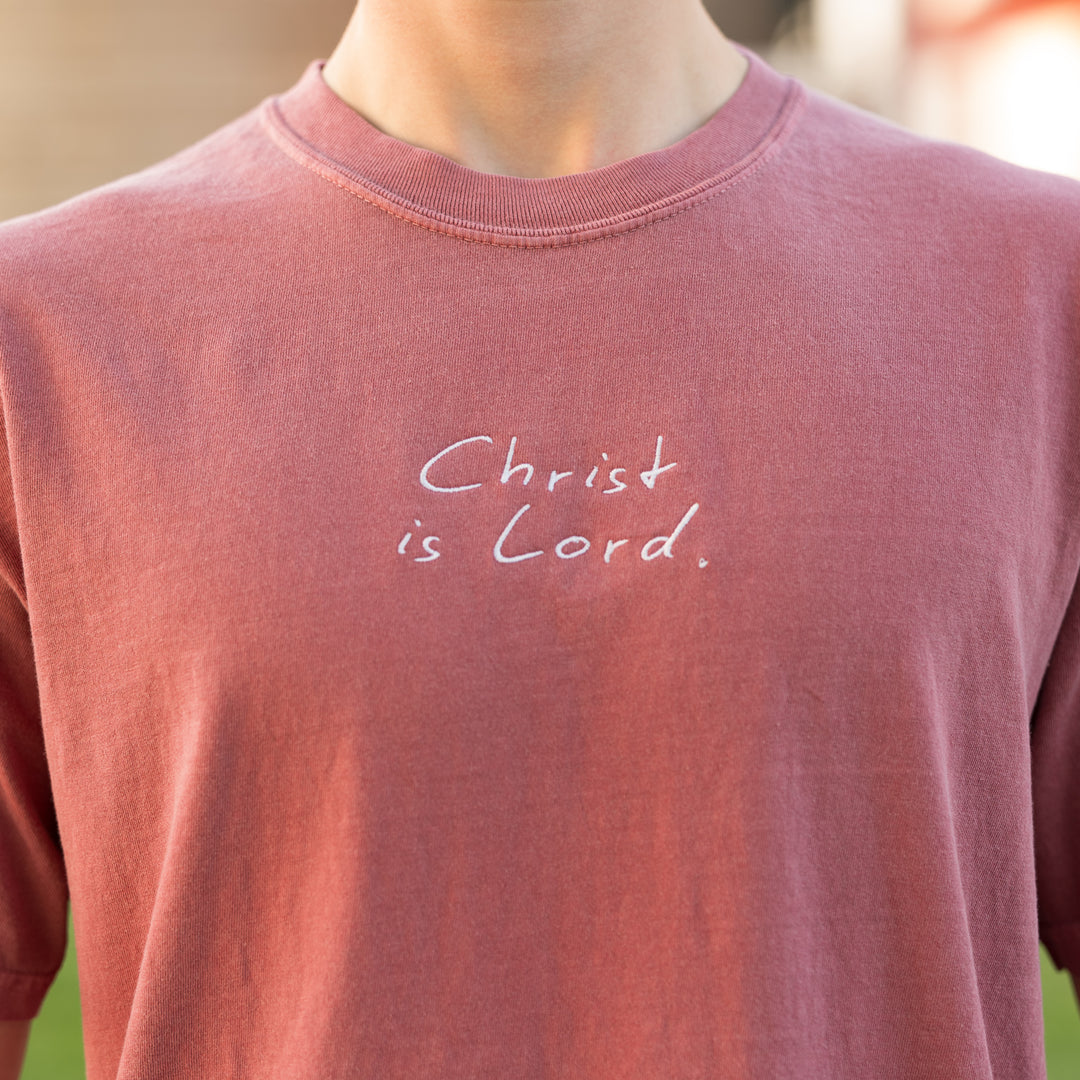 "Christ is Lord" Embroidered T-Shirt