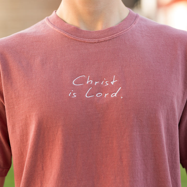"Christ is Lord" Embroidered T-Shirt