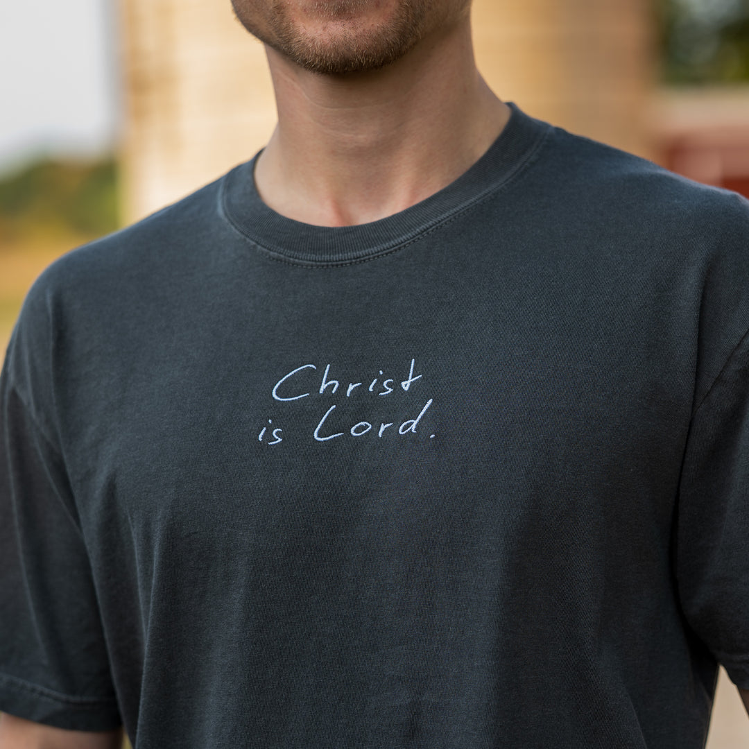 "Christ is Lord" Embroidered T-Shirt