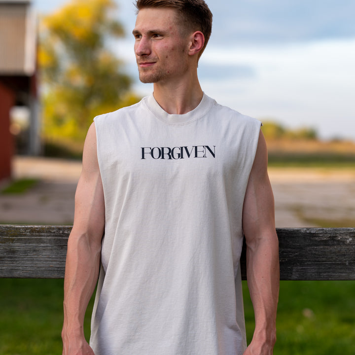 "Forgiven" Faded Tank Top