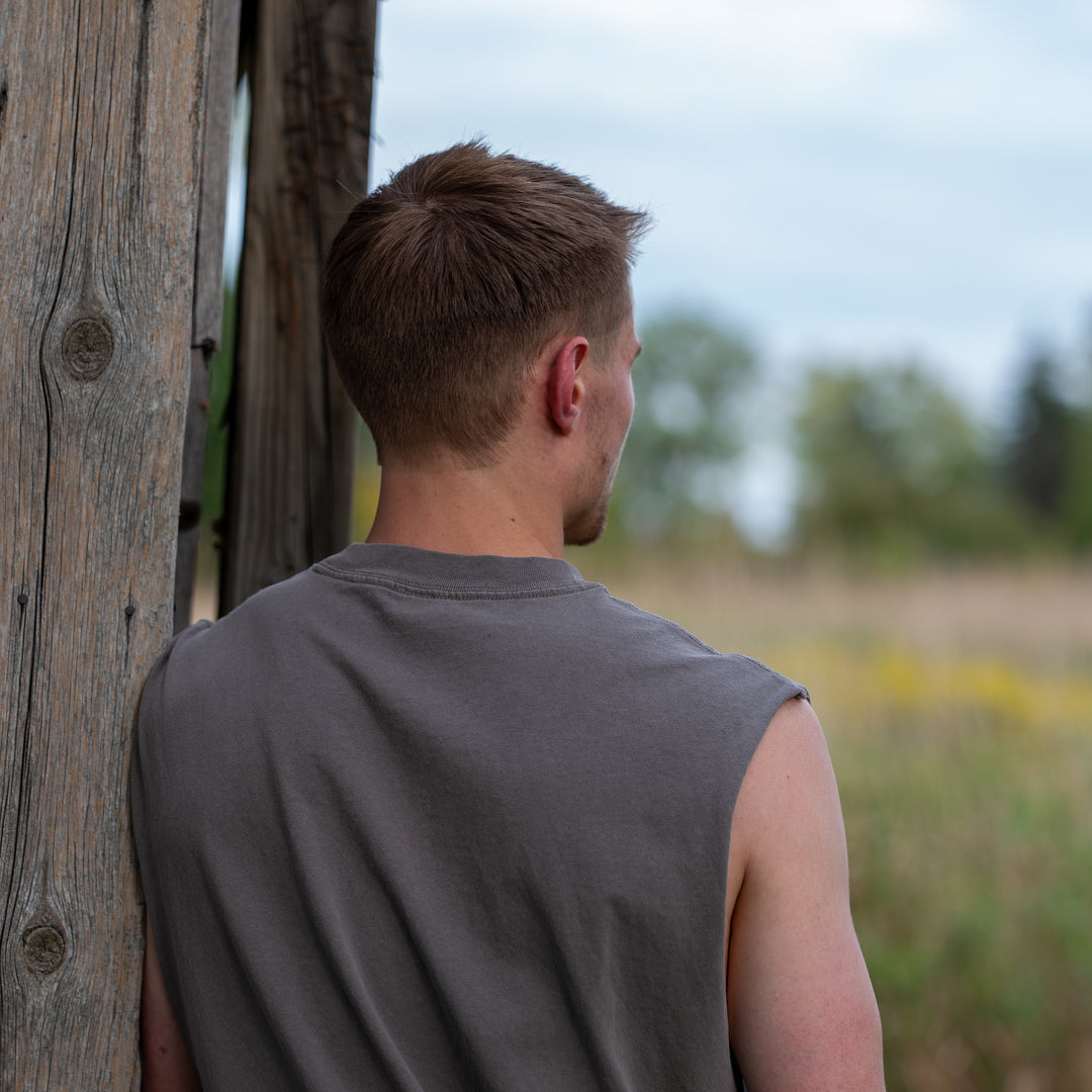 "Forgiven" Faded Tank Top
