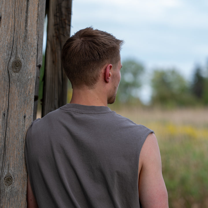 "Forgiven" Faded Tank Top