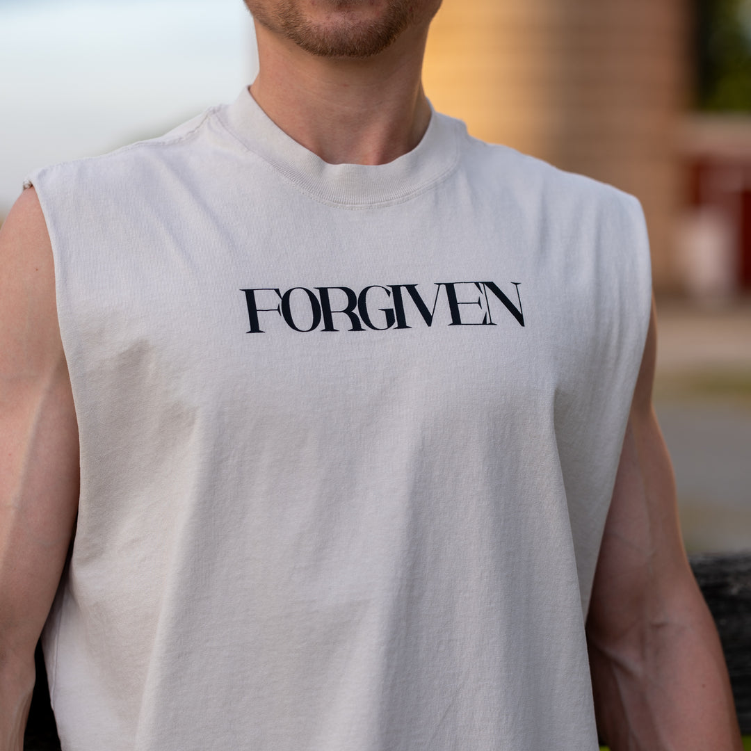 "Forgiven" Faded Tank Top