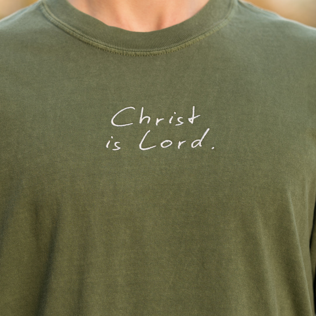"Christ is Lord" Embroidered T-Shirt
